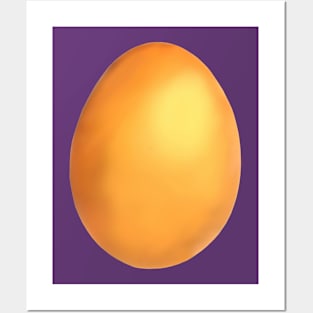 Single brown chicken egg. Posters and Art